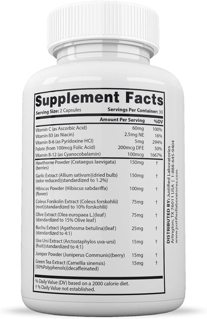 Justified Laboratories Blood Balance - 180 Cápsulas - Suplemento para la Circulación con Hierbas y Vitaminas – Image 2