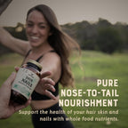 Heart & Soil – Suplemento de biotina y órganos de vaca para cabello, piel y uñas – 180 cápsulas