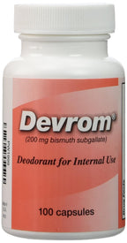 DEVROM 200mg Cápsulas (Desodorante Interno) - 100 Cápsulas