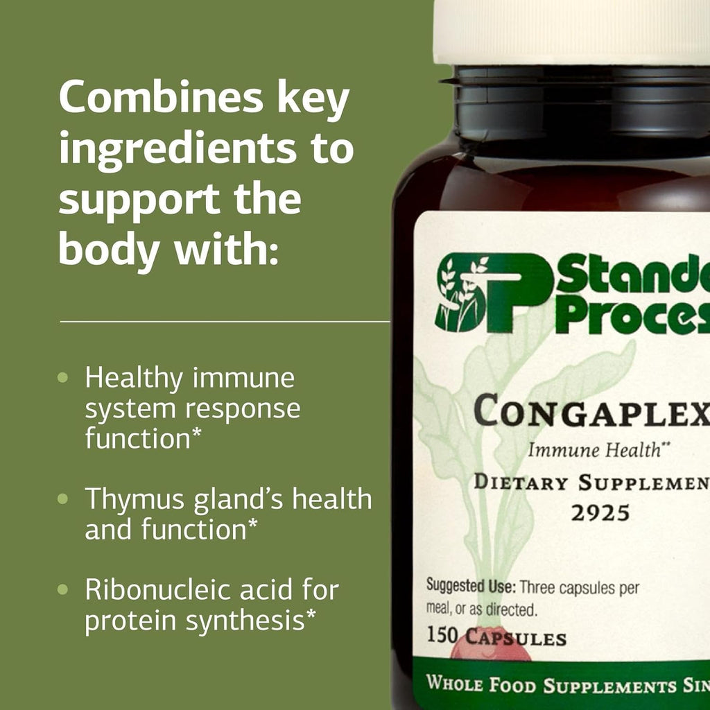 Congaplex - Immune System Health Supplement with Vitamin C, Calcium, Magnesium, and Mushrooms - 150 Capsules
