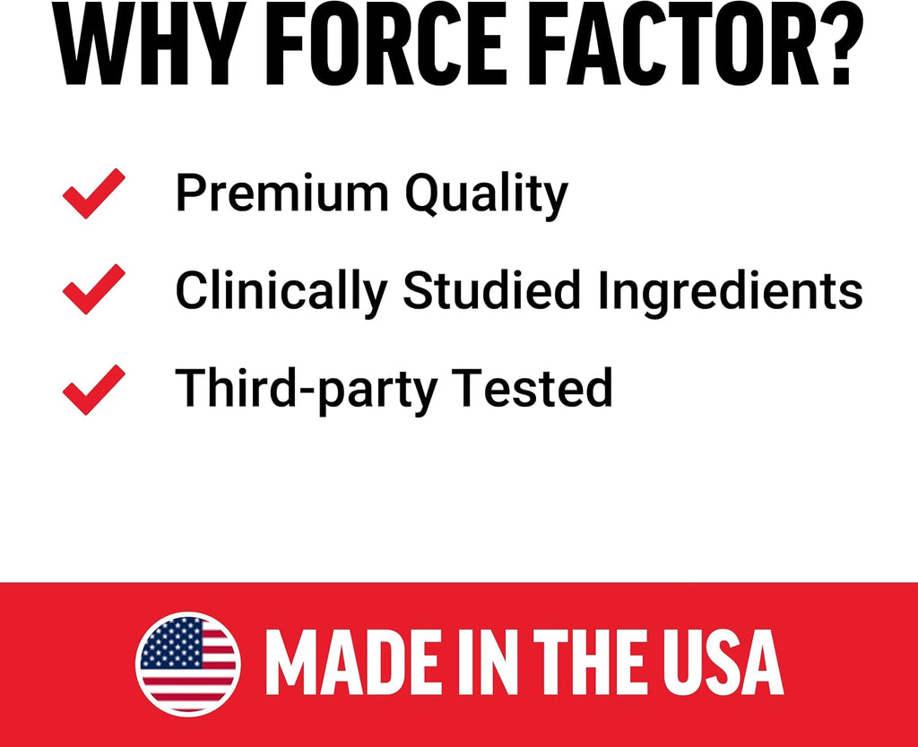 Force Factor Apigenin 50 mg, 60 cápsulas – Suplemento para la relajación y el estrés