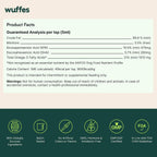 Wuffes Aceite de Pescado Omega 3 Avanzado para Perros - 100% Puro de Alaska - 236 ml
