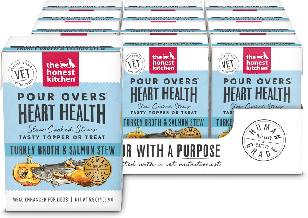 The Honest Kitchen Human Grade Functional Pour Overs: Apoyo Inmunológico - Estofado de Ternera, Complemento para Perros, 5.5 oz (Pack de 12)