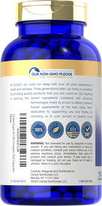 Carlyle Complejo B-100, 250 Cápsulas - Vitaminas B1, B2, B3, B6, B12, Biotina, Ácido Fólico e Inositol