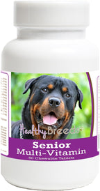 Healthy Breeds Rottweiler Senior Dog Multivitamin Tablets 60 Count
