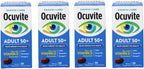 Ocuvite 50+ Eye Vitamin & Mineral Supplement, Multivitamin for Vision & Ocular Health with Omega-3, Zinc, Vitamins C & E, Lutein & Zeaxanthin, Zinc Supplements for Women and Men, 50 Softgels - 4 Pack