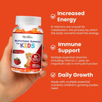 HERBION Naturals Multivitamin Gummies for Kids - Gomitas multivitamínicas infantiles (Pack de 24 frascos, 90 gominolas cada uno)