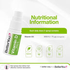 BetterYou D3000 Vitamina D Oral en Spray - 3000 UI - 0.5 oz (15 ml)
