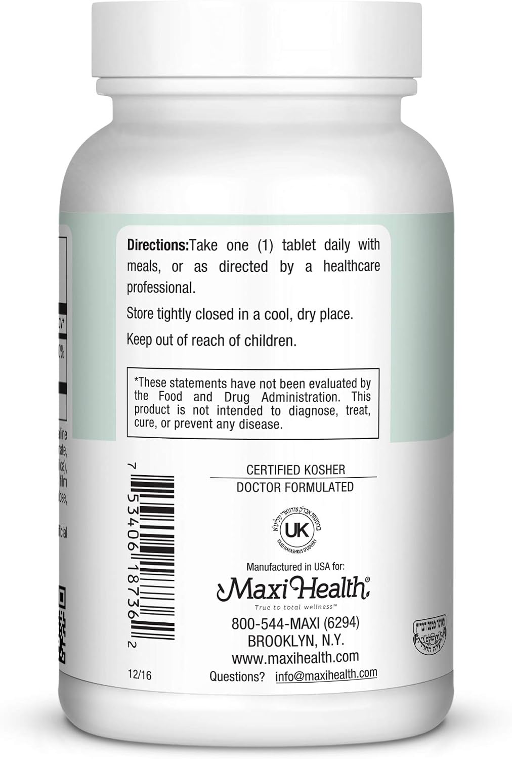 Maxi-Health Vitamina D3 1000 UI - 360 Comprimidos - Complemento Alimenticio para el Mantenimiento de Huesos, Músculos y Sistema Inmunitario