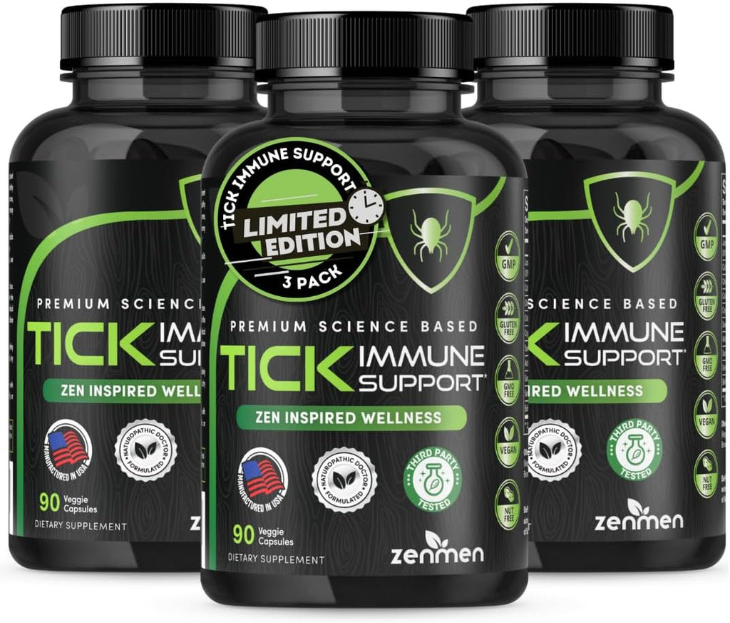 Zenmen Tick Preparedness Method Bundle - Tick Immune Support 3 Botellas