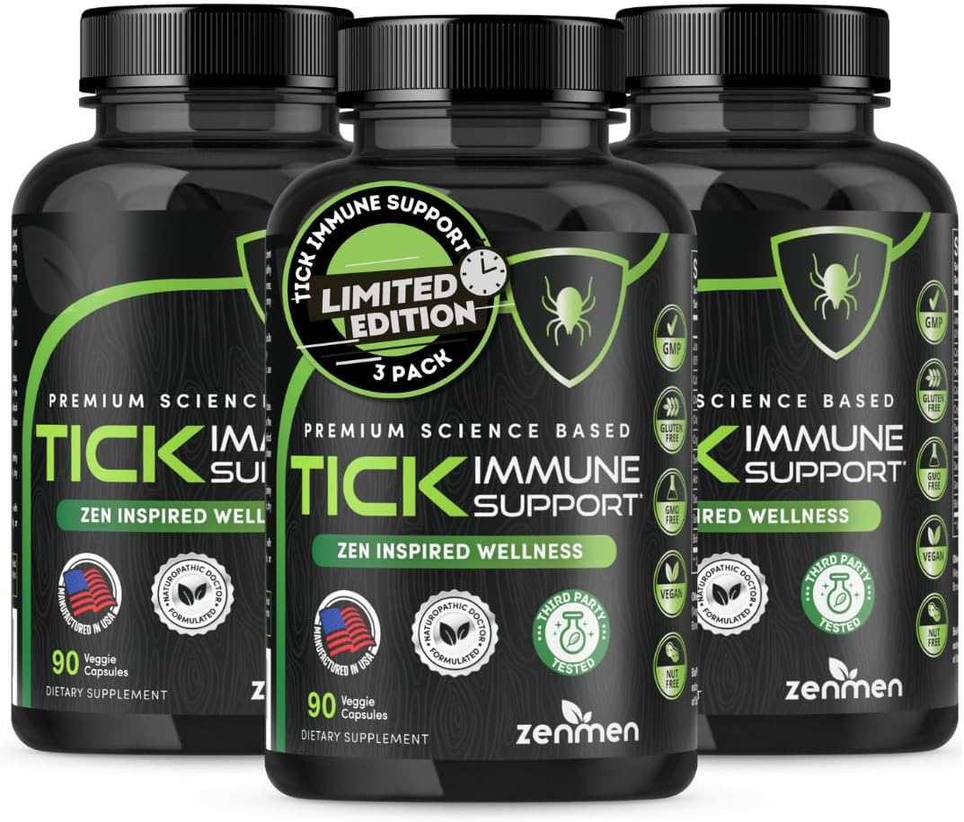 Zenmen Tick Preparedness Method Bundle - Tick Immune Support 3 Botellas