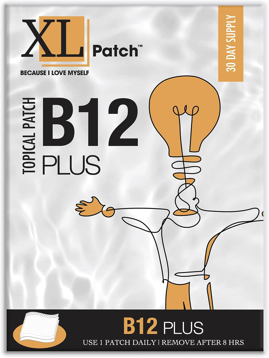 XLPATCH B12 Plus - Parche Transdérmico de Vitamina B12 (30 Días)