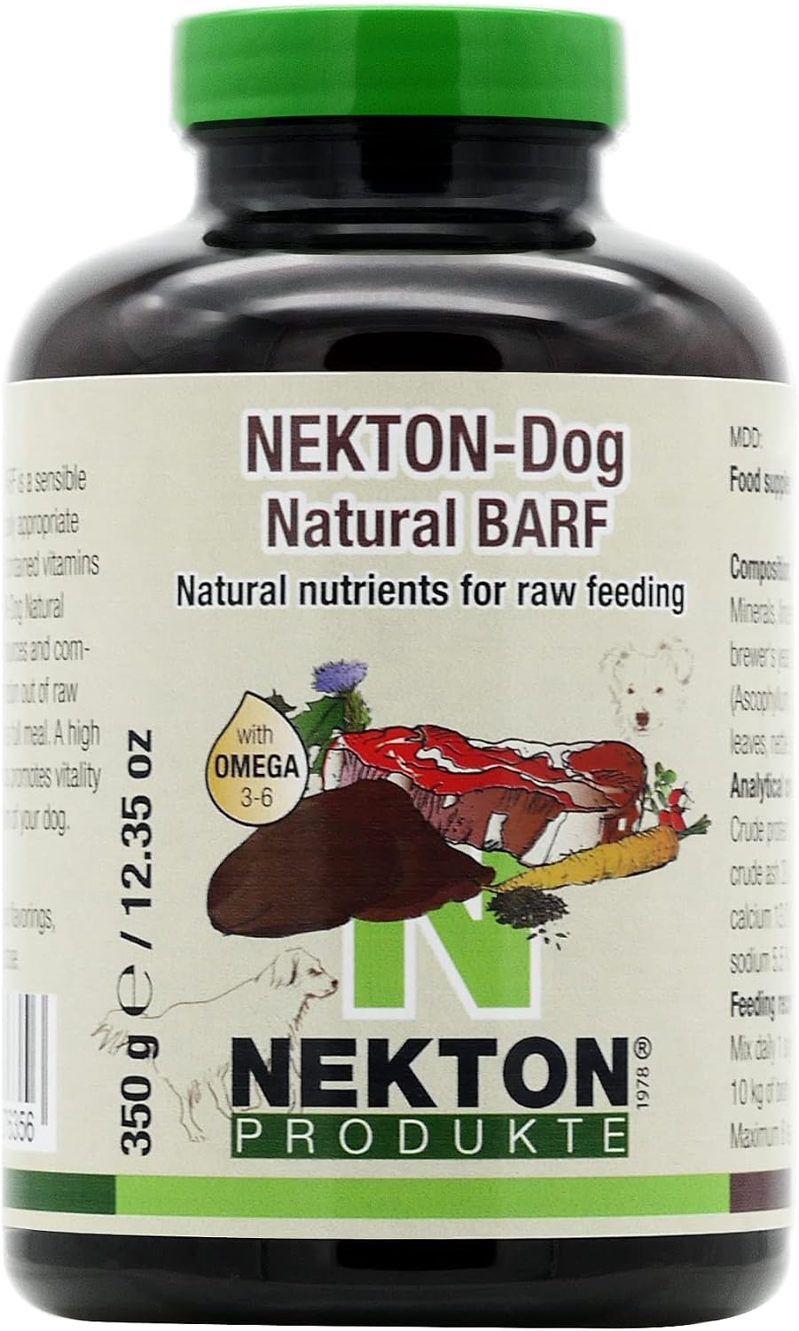 Nekton-Dog Natural Barf Suplemento Alimenticio para Dieta BARF 350g