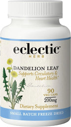 Eclectic Herb - Cápsulas de Hoja de Diente de León Orgánica Liofilizada | 90 Cápsulas, 200 mg