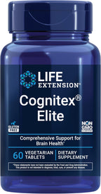 Life Extension Cognitex Elite, 60 comprimidos – con salvia, arándano, ashwagandha, fosfatidilserina y vinpocetina