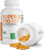 Bronson Super B 100 Complete B Complex with Sustained Release - 250 Tablets
