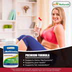 Best Naturals L-Metionina 500 mg, 120 Cápsulas Vegetarianas