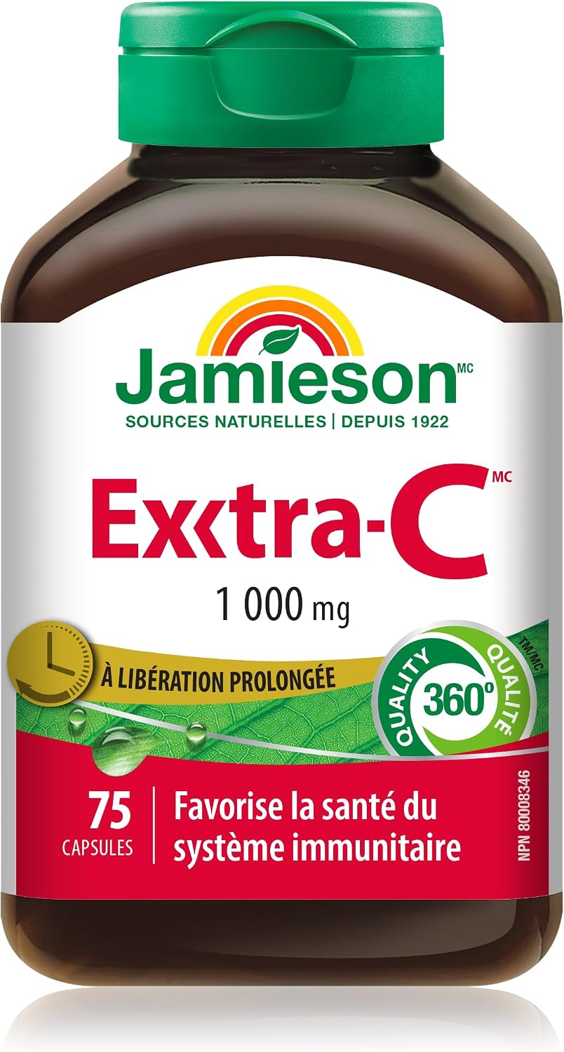 Jamieson Extra-C 1000 mg 75 Cápsulas de Vitamina C