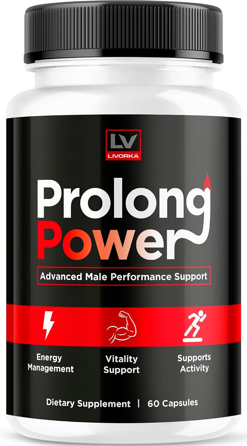 LIVORKA Prolong Power Pills para Hombres, 60 Cápsulas - Suplemento Masculino