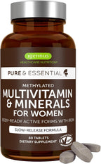 Multivitamínico de Alta Potencia con Metilados para Mujeres con Hierro Suave – Igennus