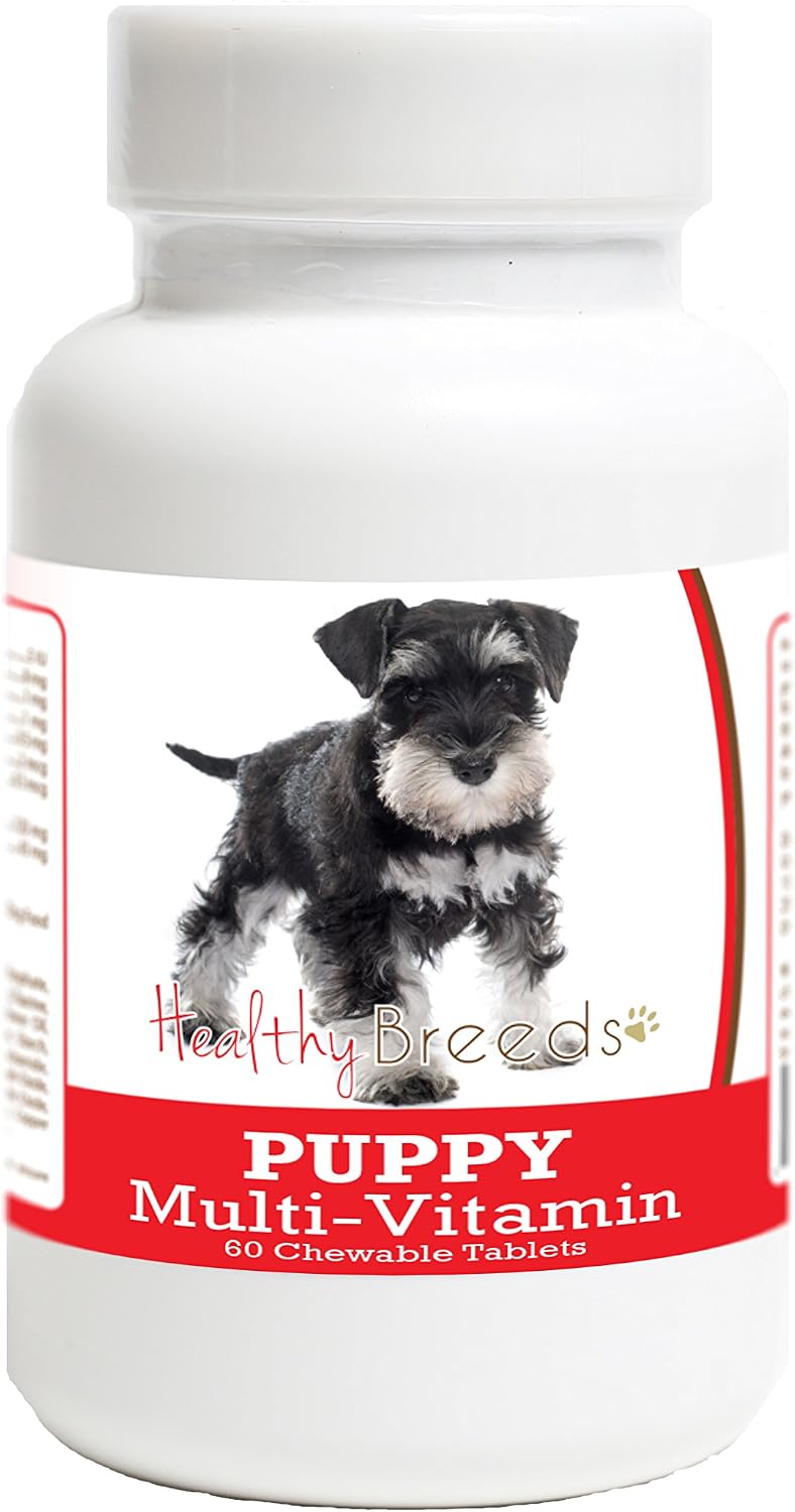 Healthy Breeds Standard Schnauzer Puppy Dog Multivitamin Tablet 60 Count