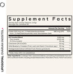 Codeage Liposomal Ovarian Inositol Powder - Myo-Inositol & D-Chiro-Inositol 40:1, Folato 5-MTHF, CoQ10, Granada y Arándano - 60 Servicios - Sabor a Bayas