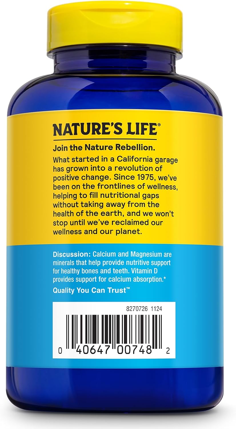 Nature's Life Calcium Citrate & Calcium Carbonate | 120 comprimidos
