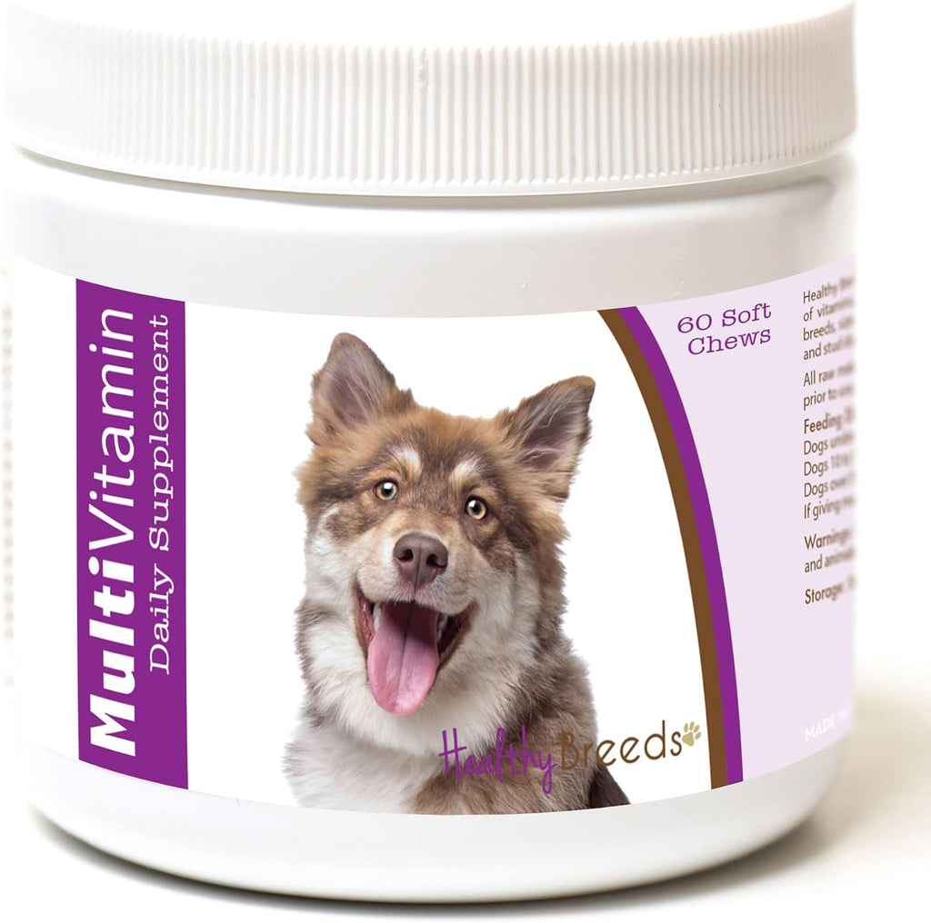 Healthy Breeds Multivitamínico para perros Finnish Lapphund - Masticables blandos (60 unidades)