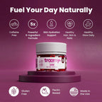 Troomy Shine Gominolas de Tremella con Biotina y Colágeno para Cabello, Piel y Uñas - Sabor Melocotón Blanco y Granada - 30 Gomitas