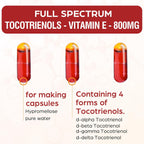 Kroppssund Tocotrienol Supplement 800mg - Vitamina E con Tocotrienoles - 60 Cápsulas Líquidas