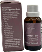 FARMASi Nutriplus Vitamina B12 Spray Sabor Fresa, Vegano, 20 ml