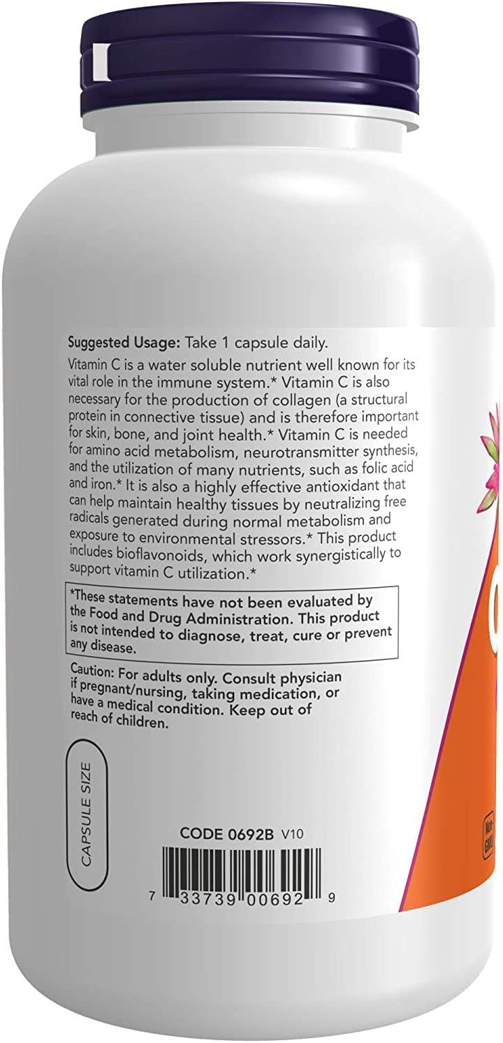 NOW Foods Vitamina C-1000 | 250 Cápsulas