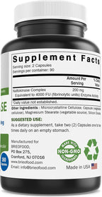 Brieofood Nattokinase 4000 FU - 180 Cápsulas - Apoyo a la Circulación