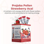 Youngevity Pollen Burst Energy Drink - Fresa Acai, 30 sobres