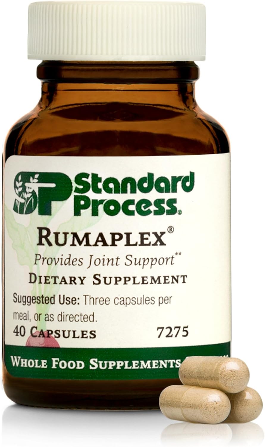 Standard Process Rumaplex - Suplemento de apoyo hepático con vitamina A y niacina, 40 cápsulas