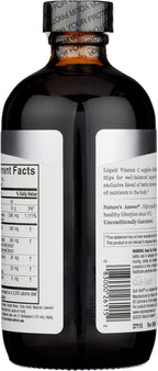 Nature's Answer Vitamina C Líquida 1000 mg con Escaramujo y Bioflavonoides, 236 ml