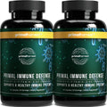 Primal Harvest Primal Immune Defense: 10-en-1 Apoyo Inmunitario con Probióticos, Zinc, Vitaminas C, B6, D3 y K2 - 60 Cápsulas (Pack de 2)