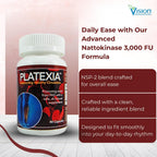 Vision Nutra Platexia con 3.000 FU Nattokinasa NSP-2 | 90 Cápsulas Veganas
