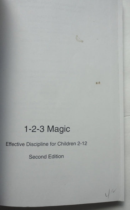 1-2-3 Magic: Effective Discipline for – Paso 2: Si la conducta persiste, se dice «Eso es 2». – Image 2