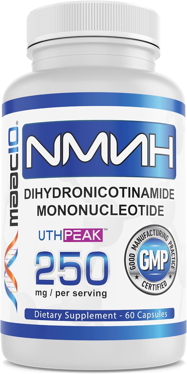 MAAC10 NMNH (Dihidronicotinamida Mononucleótido) 250 mg por Dosis | 60 Cápsulas | Uthpeak™