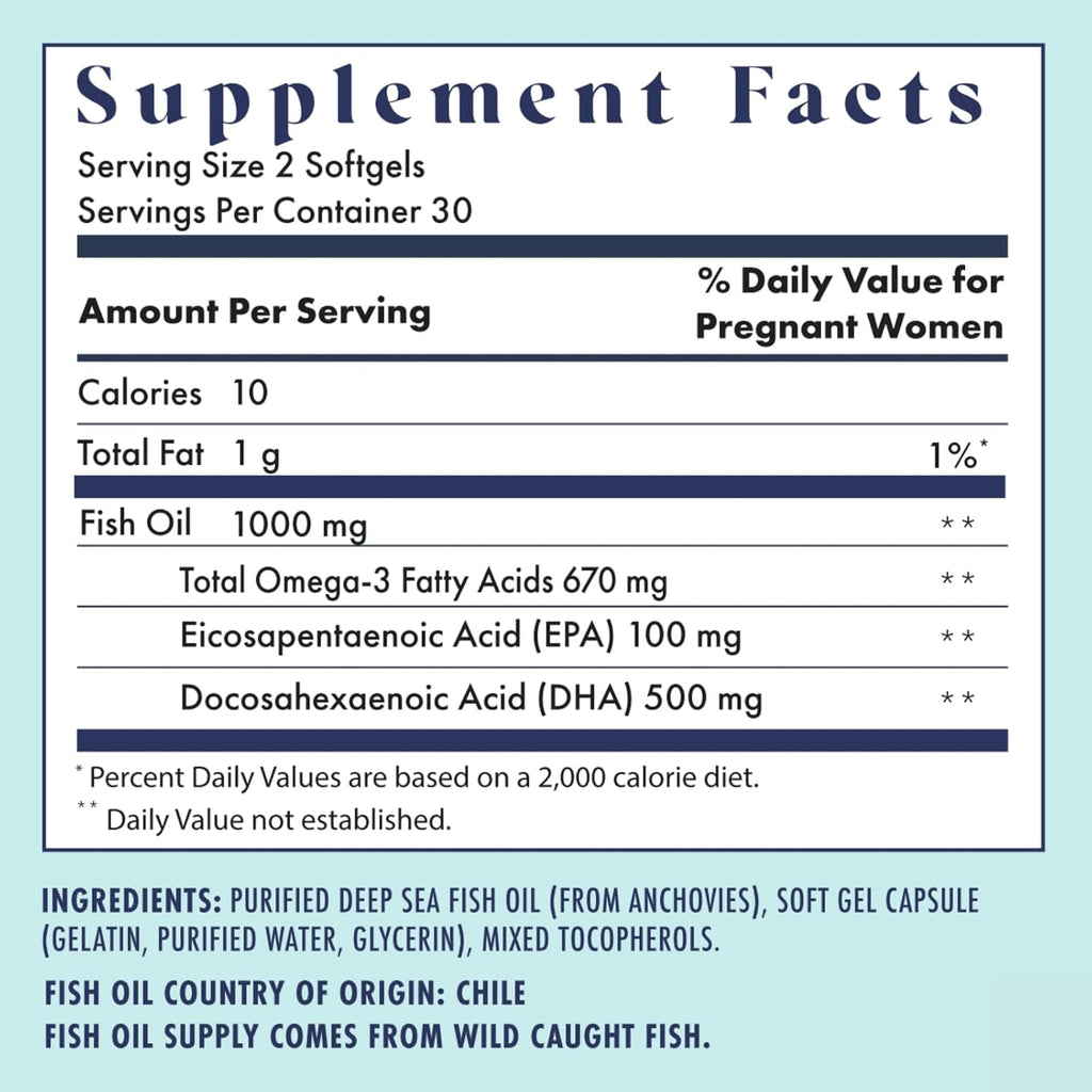 FullWell Women's Fertility Trio - Apoyo a la Concepción - Potenciador de Fertilidad, Multivitamínico Prenatal (Esencia de Limón) y Aceite de Pescado - 30 Dosis