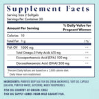 FullWell Women's Fertility Trio - Apoyo a la Fertilidad Femenina - Incluye Potenciador de Fertilidad, Multivitamínico Prenatal y Aceite de Pescado - 30 Dosis