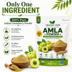 Polvo de Amla Orgánico - Complemento de Vitamina C Natural para Inmunidad y Cabello - 227 g