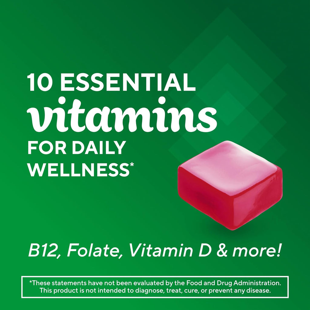 Vitafusion Soft Chews Daily Wellness Multi - Multivitamínico Masticable para Adultos, Envueltos Individualmente, Sabor Berry Fusion, 30 Chews (30 Días)