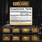 5% Nutrition Core ZMA con Boro - 90 Cápsulas