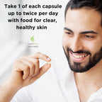 Clear Skin Acne Vitamins - Cápsulas para Piel Limpia con B5, Zinc y Vitex