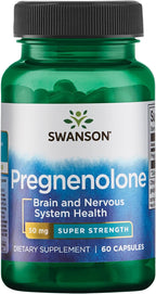 Swanson Super-Strength Pregnenolona 50 mg, 60 Cápsulas