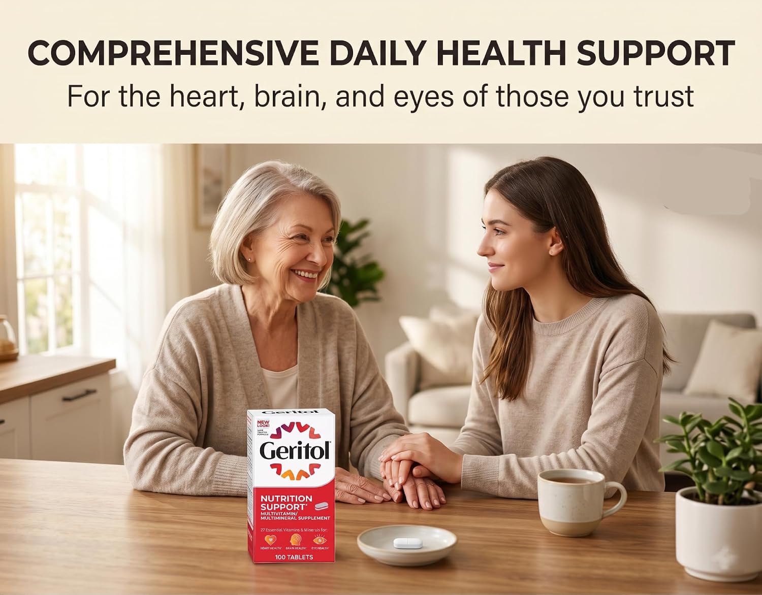 Geritol Multivitamin Nutritional Support - 100 Comprimidos