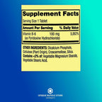 Vitamina B6 100mg – 250 Comprimidos, Alta Potencia, Sin Gluten, Vegetariano (Pack de 2)