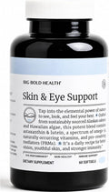 BIG BOLD HEALTH Skin & Eye Support - Complejo Omega-3 con Aceite de Salmón de Alaska, DHA, Astaxantina y Luteína - 60 Cápsulas Blandas